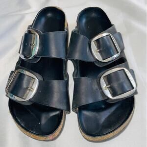Birkenstock Arizona Big Buckle Sandals in Black - Size 43 (US M 10‎ or W 11.5)